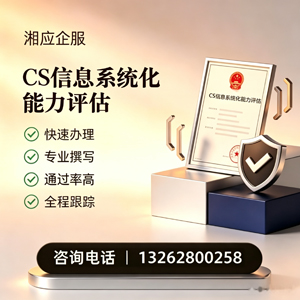 抚州CS信息系统化能力评估申报服务