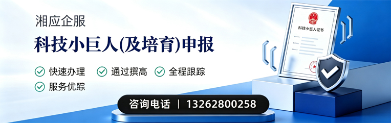 抚州科技小巨人及培育企业申报服务