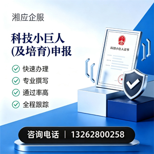 抚州科技小巨人及培育企业申报服务