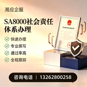 抚州SA8000社会责任体系认证服务